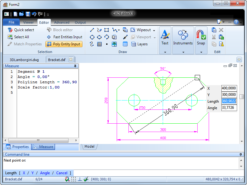 CADEditorX: ActiveX DWG/DXF, STP, PLT screen shot