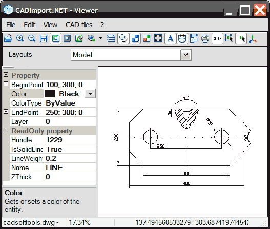 2D / 3D CAD Import .NET: DWG, DXF, PLT 8.0 screenshot