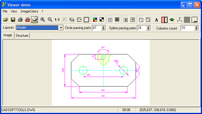 CAD VCL is a library for viewing DWG DXF and other CAD files in Delphi and C++ versatile Screen Shot