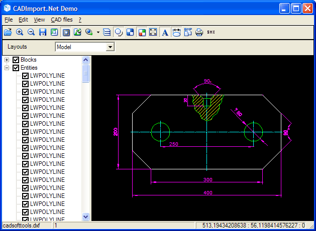 Reading Dxf Files In C#