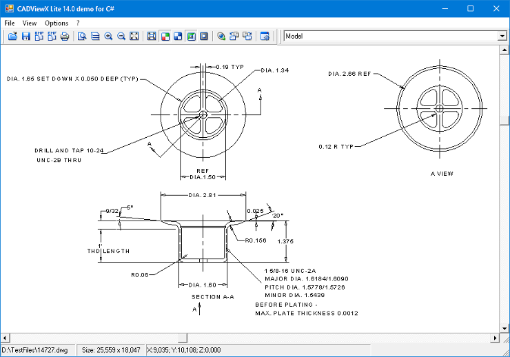 Windows 8 CADViewX: ActiveX for DWG, DXF, PLT, CGM full